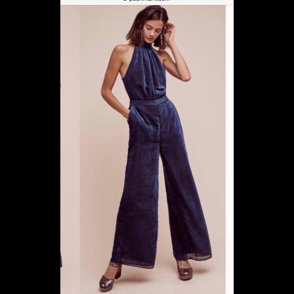 Anthropologie Pants - NWOT Anthropologie velvet jumpsuit